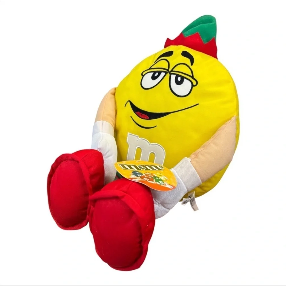 NWT M&M'’s Christmas Elf Character Plush with Red and White Details